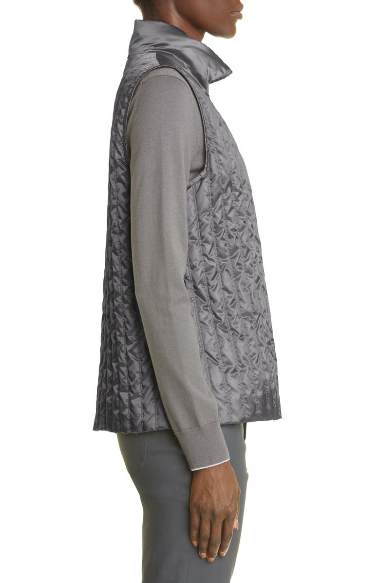 Lafayette 148 New York Mosby Quilted Down Vest, Alternate, color, 