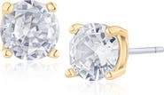 JARDIN Round Cubic Zirconia Stud Earrings