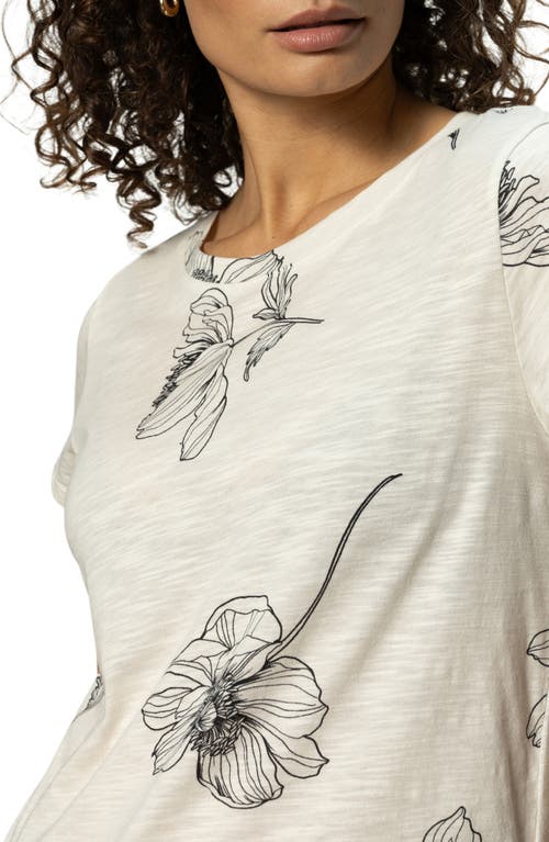 Sanctuary The Perfect Geo Print Cotton Blend Knit Top In Sketched
