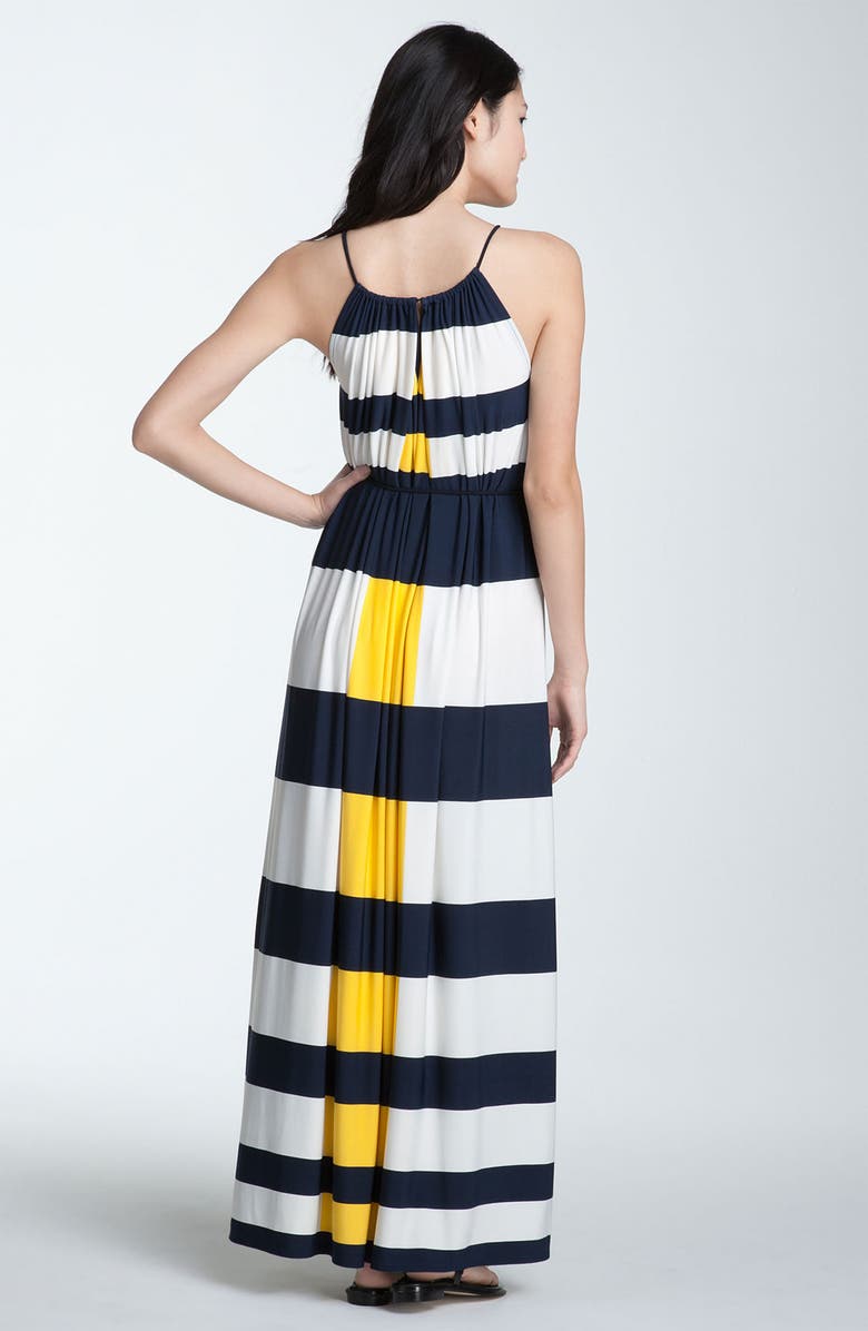 Maggy London Nautical Stripe Maxi Dress, Alternate, color,