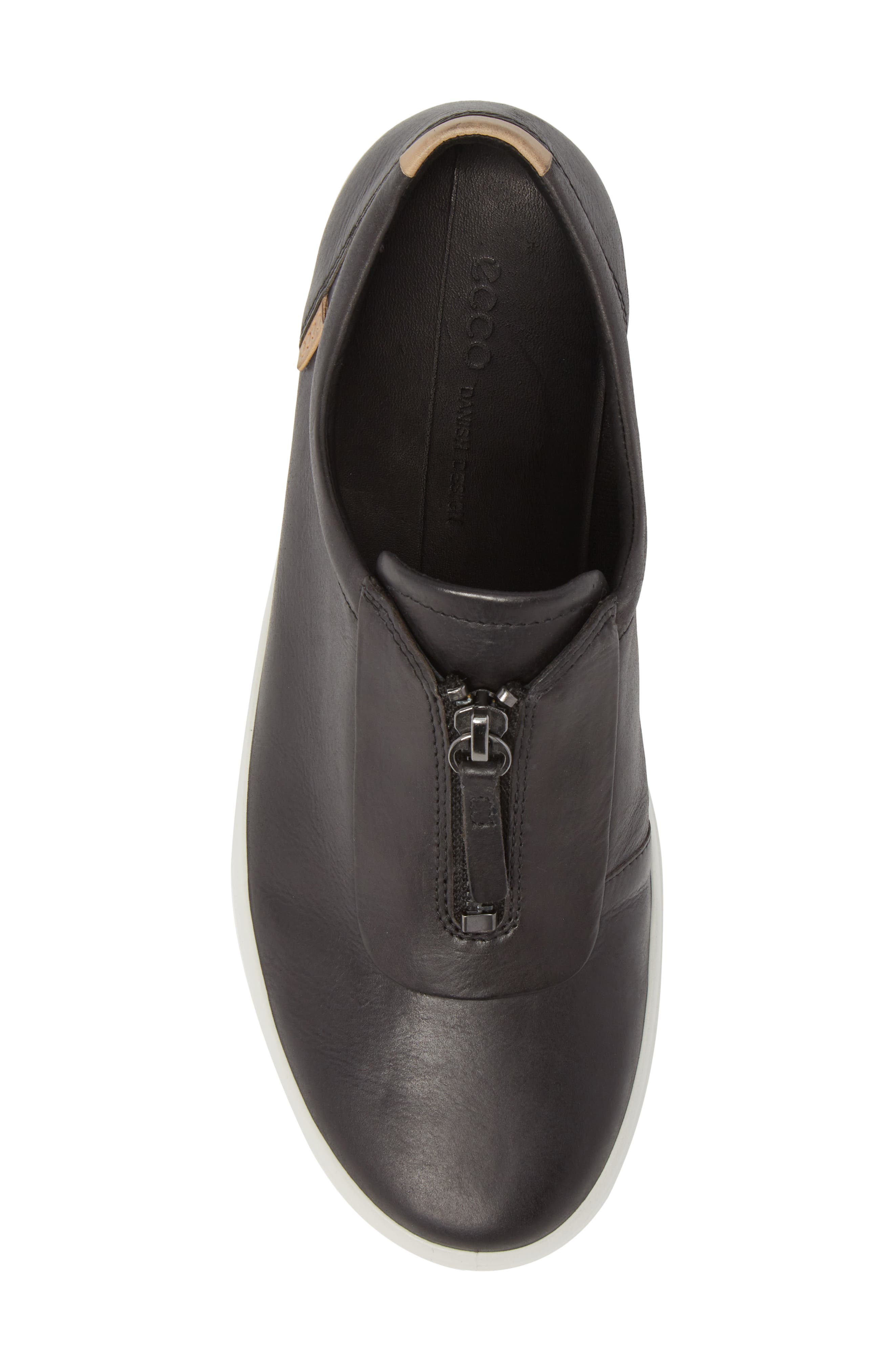 ECCO Soft 7 Center Zip Sneaker, Alternate, color, 