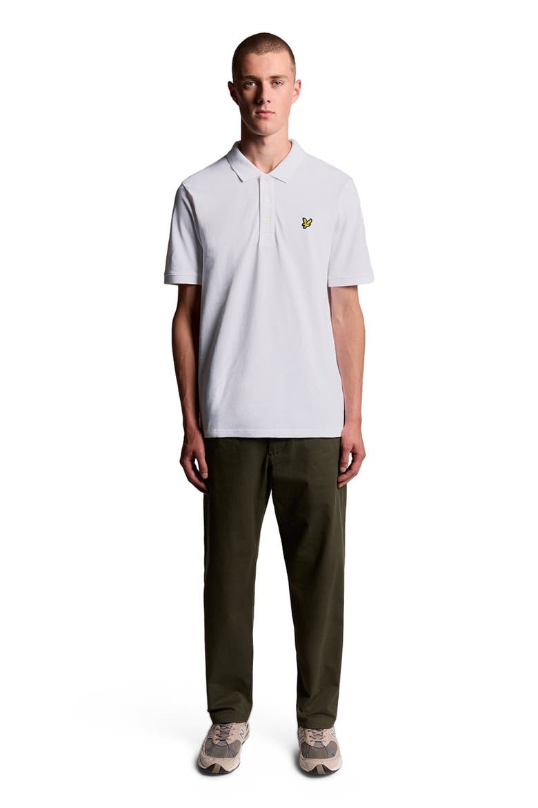 Plain Polo Shirt, Main, color, White