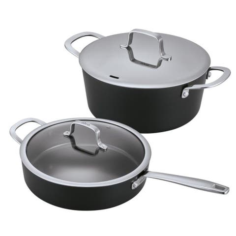 Maestro 4.5-qt Ceramic Coated Nonstick Stock Pot & 4-qt Ceramic Nonstick Saute Pan with Lid