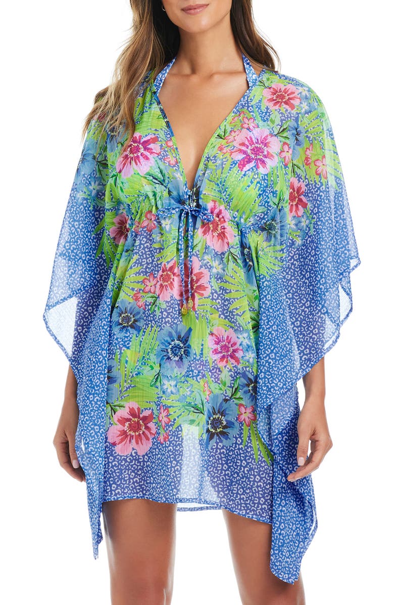 BLEU by Rod Beattie Cover-Up Tunic, Main, color, Blue Multi