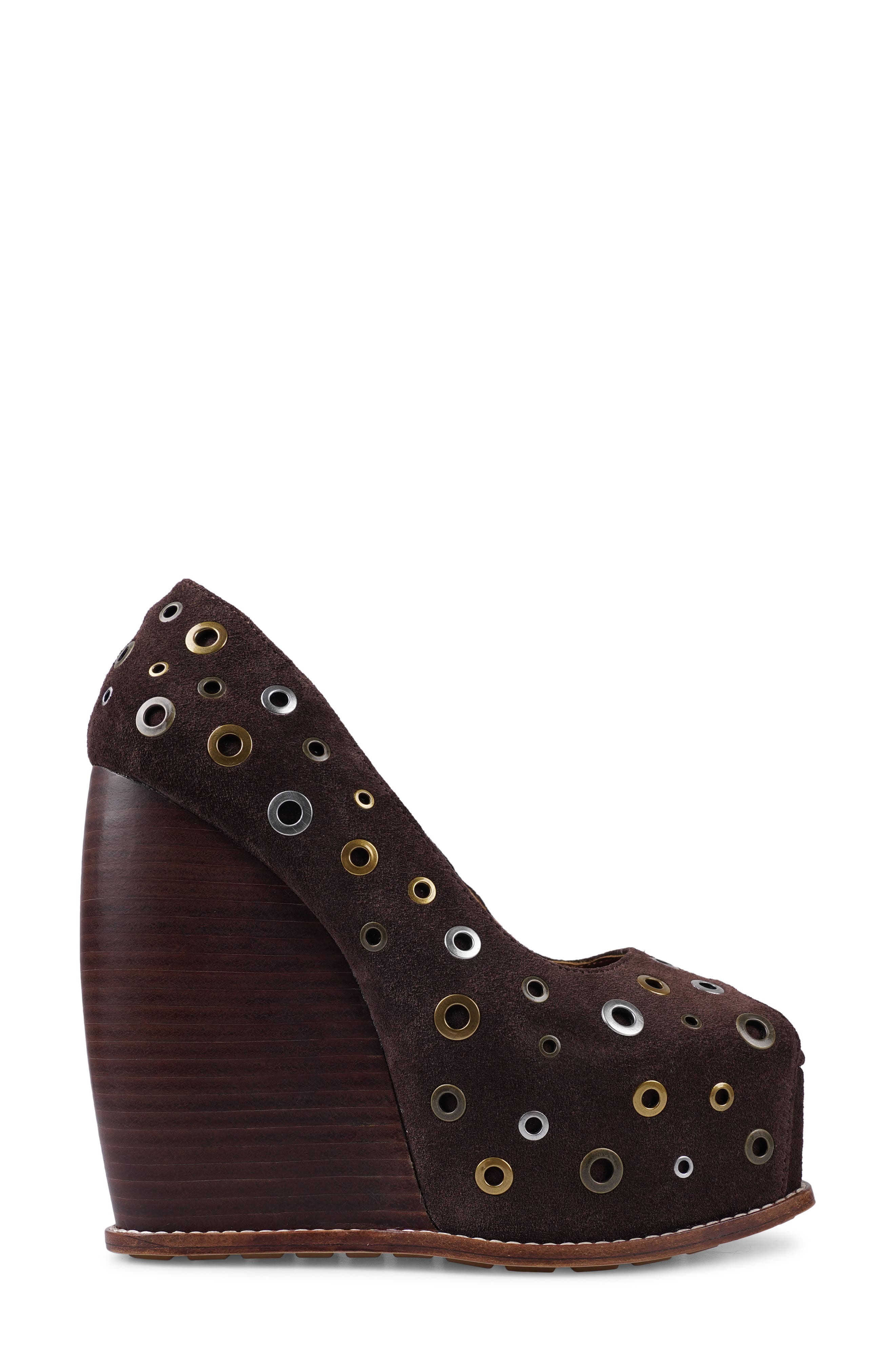 ZIGI Dolli Platform Wedge Pump, Alternate, color, Dark Brown