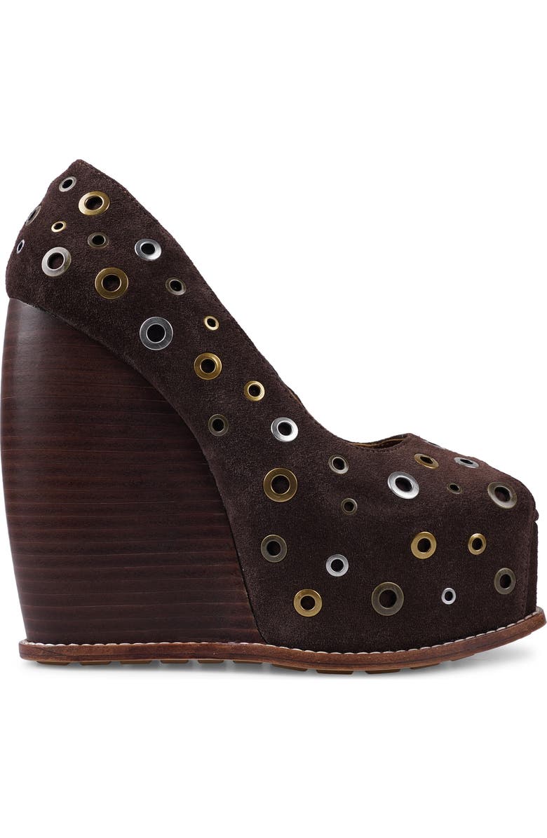 ZIGI Dolli Platform Wedge Pump, Alternate, color, Dark Brown