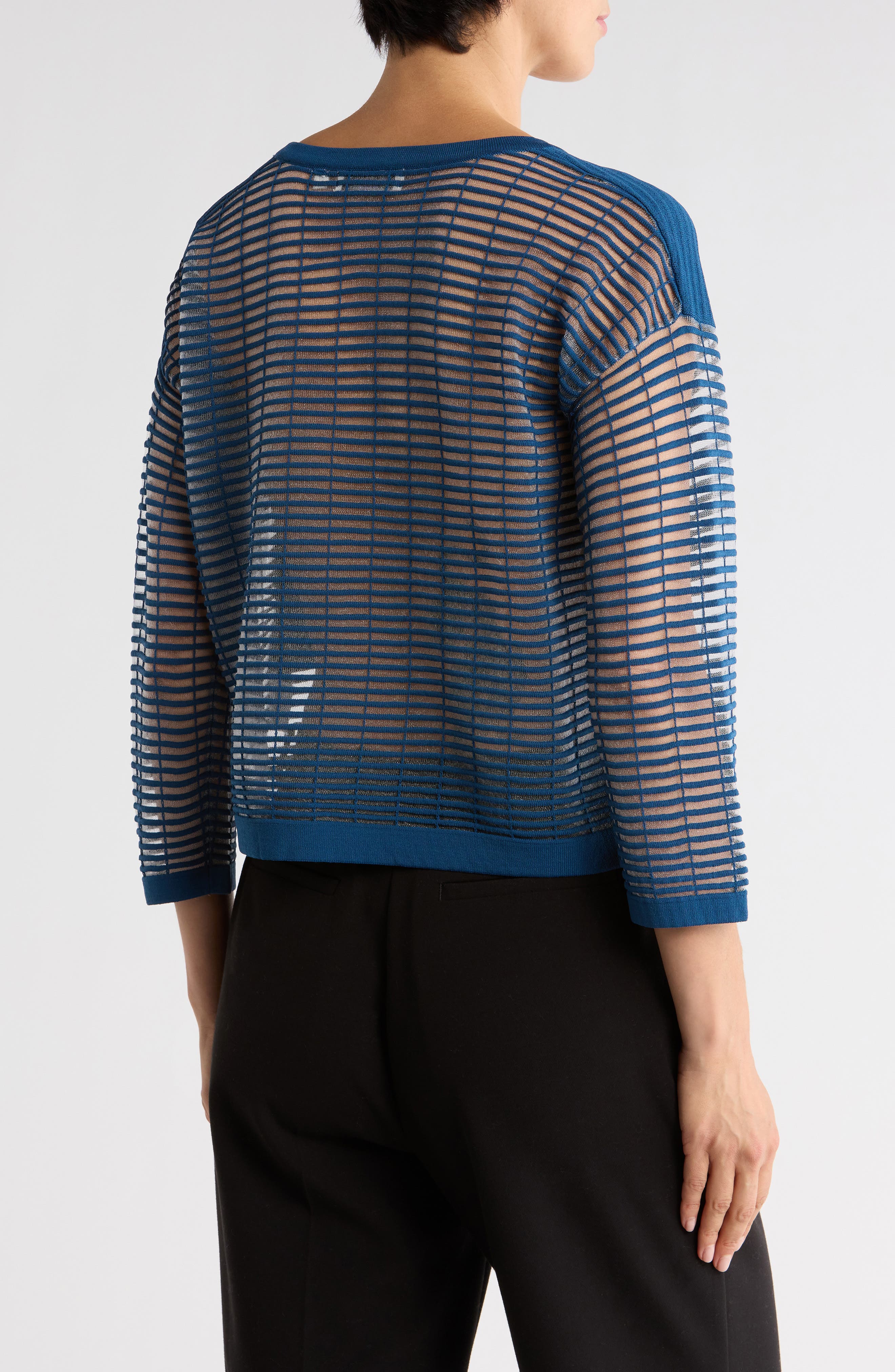 Illusion Mesh Sweater - image 2
