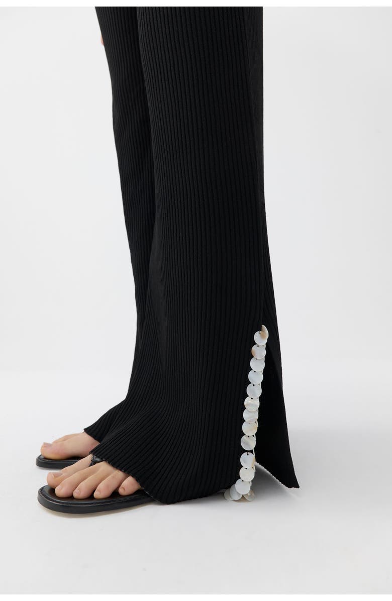 Nocturne Mother of Pearl Beaded Knit Pants, Alternate, color, 