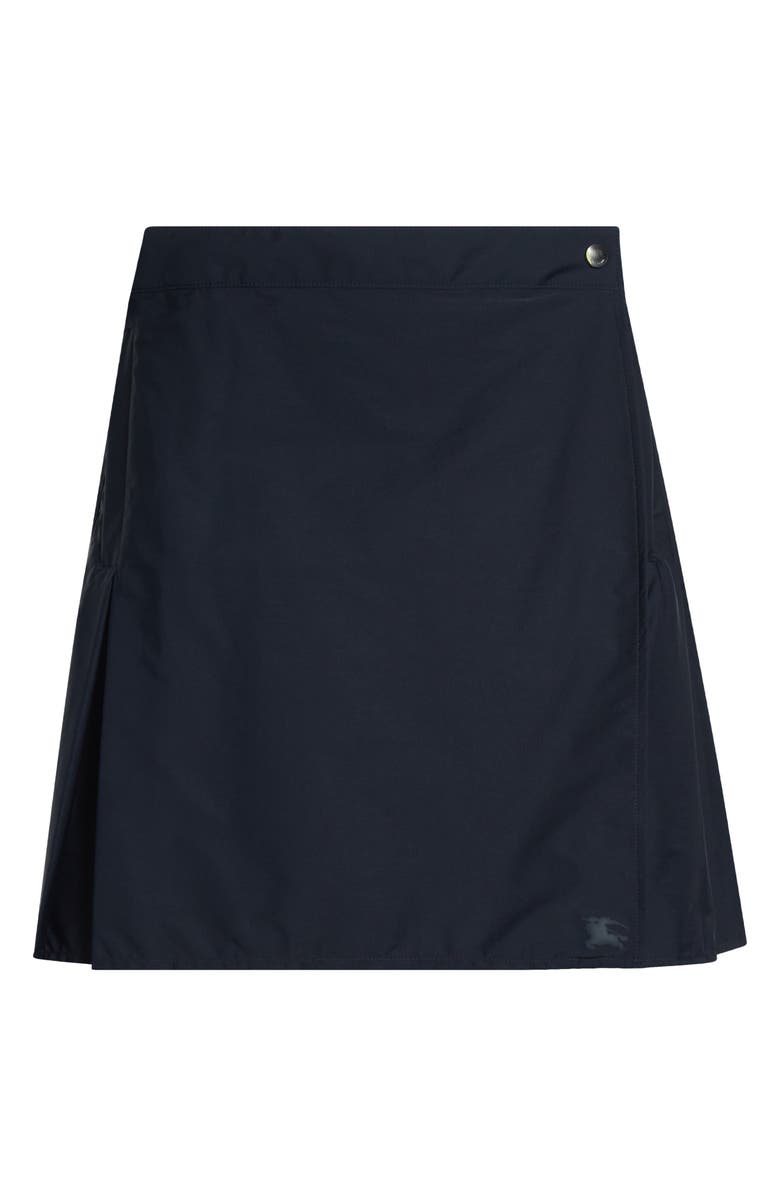 Burberry Nadina Pleated Miniskirt, Main, color, Silhouette Blue