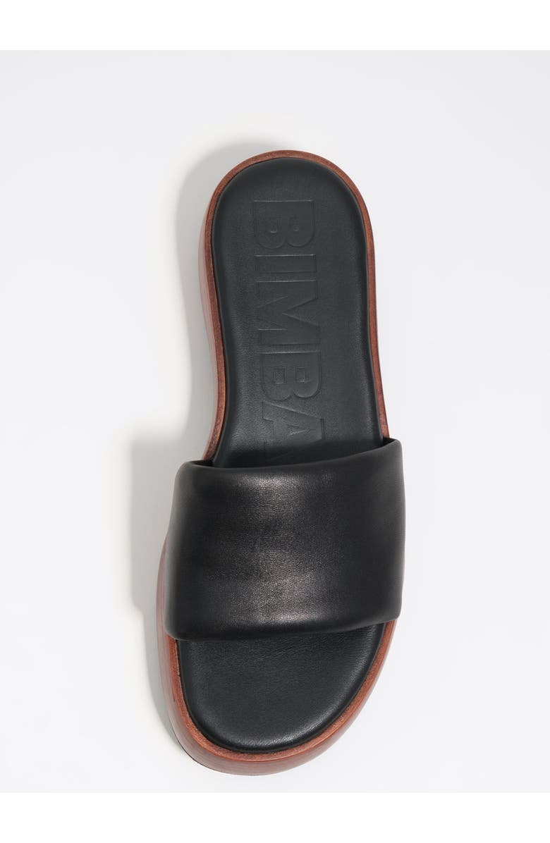 Bimba y Lola Leather Platform Sandals, Alternate, color, Black