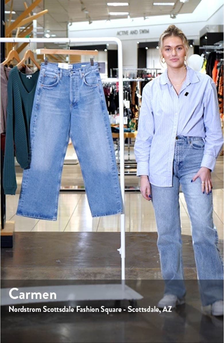 Gaucho High Waist Crop Wide Leg Jeans, sales video thumbnail