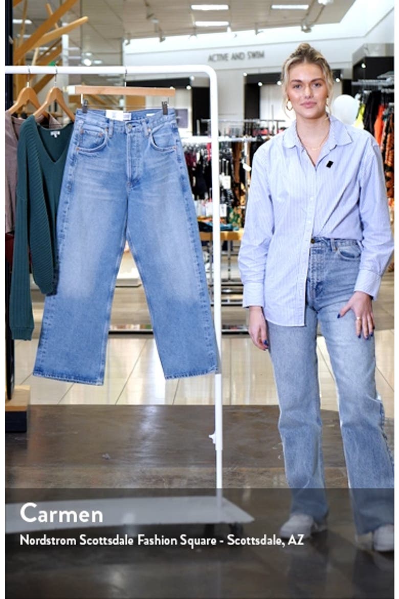 Gaucho High Waist Crop Wide Leg Jeans video