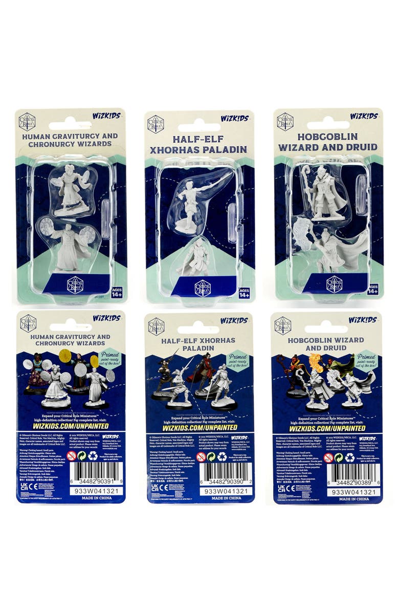 WizKids Games Critical Role Unpainted Miniatures Wave 1 Bundle, Alternate, color, Multicolored