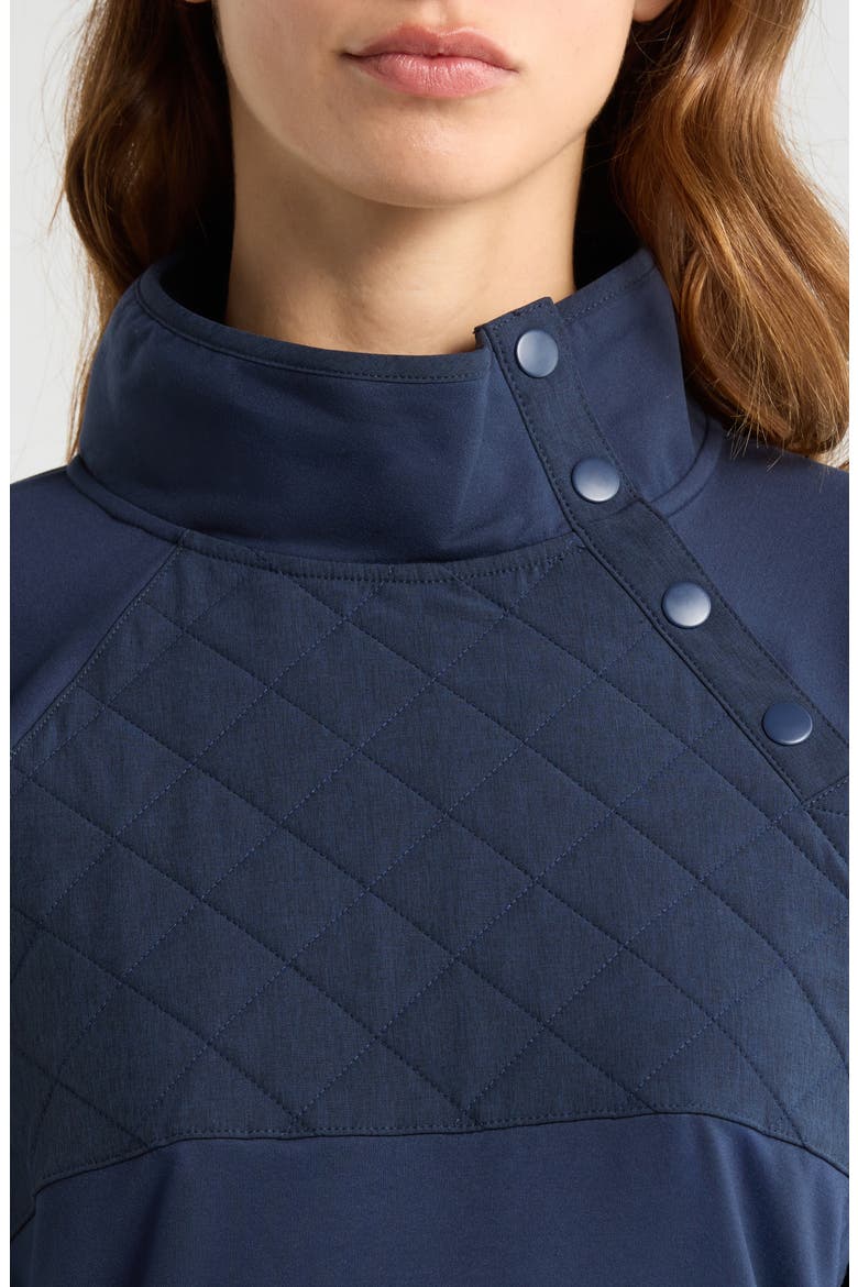 Ellis Mixed Media Pullover, Alternate, color, NAVY
