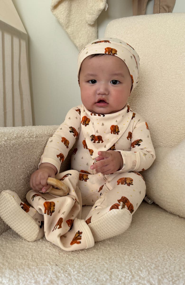 L'ovedbaby x The World of Eric Carle<sup>™</sup> 2-Pack Organic Cotton Bandana Bibs, Alternate, color, Brown Bear