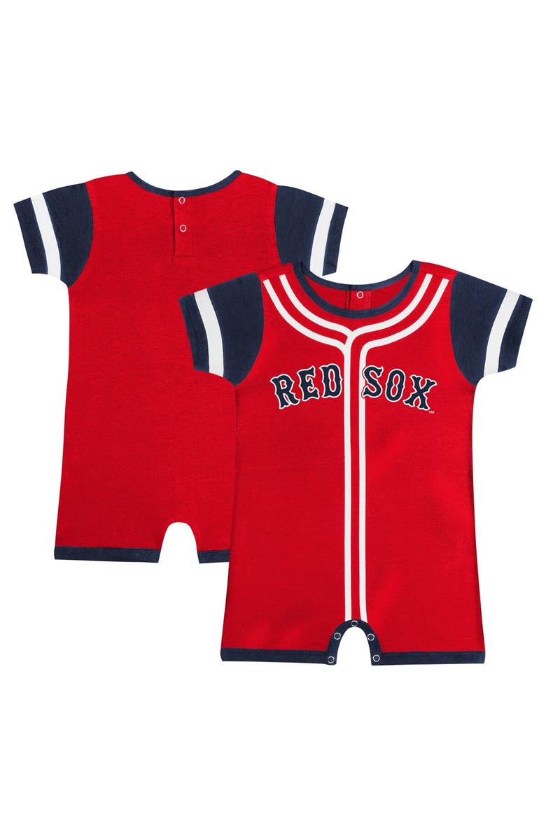 Outerstuff Infant Fanatics Branded Red Boston Red Sox Fast Pitch Romper, Main, color,
