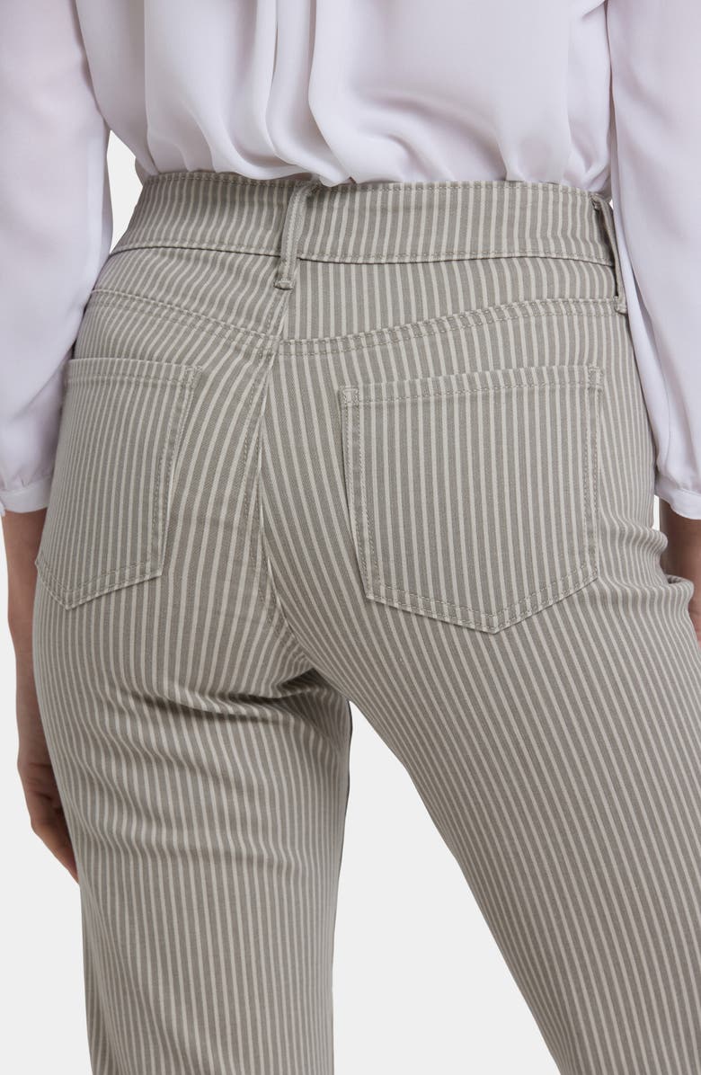 NYDJ Ellison Cool Embrace<sup>®</sup> Stripe High Waist Ankle Straight Leg Jeans, Alternate, color,