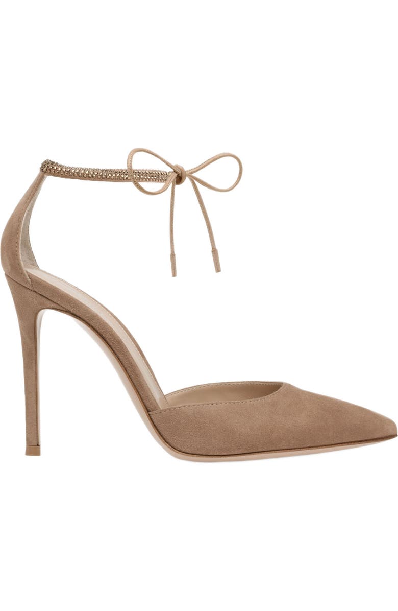 Gianvito Rossi Montecarlo D'Orsay Slingback, Main, color, Pink Suede