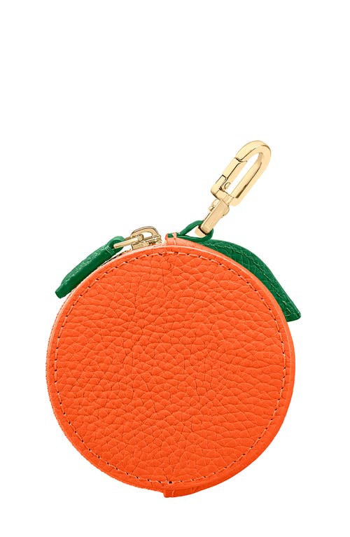 Maison De Sabre The Sabremoji Fruit Coin Purse In Orange