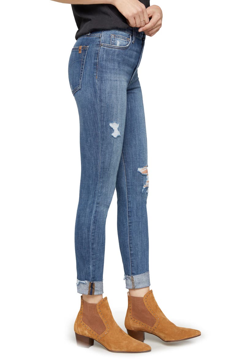 Charlie Crop Ripped Skinny Jeans, Alternate, color, LEOR