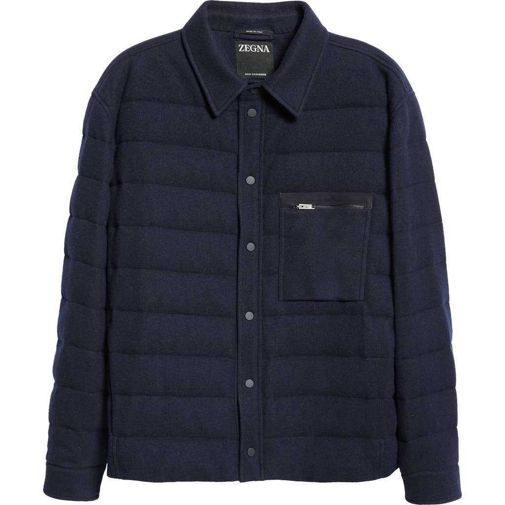 Zegna Oasi Elements Jacket In Navy