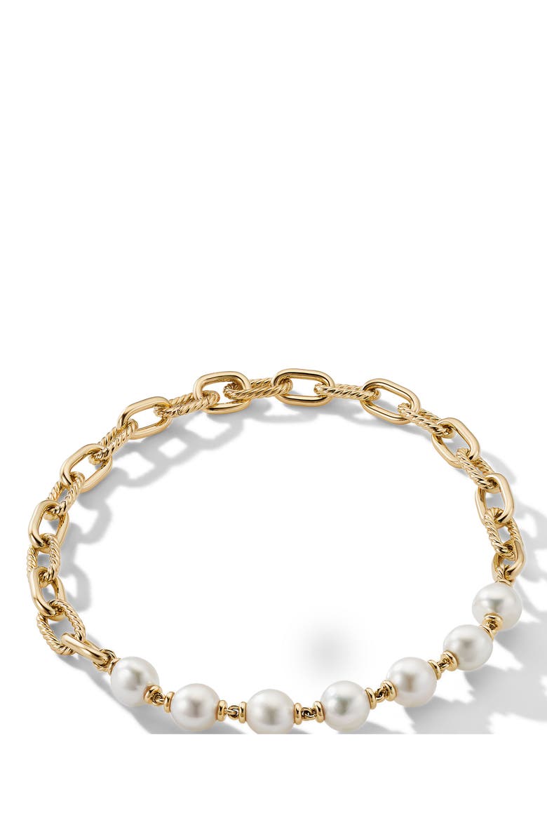 David Yurman DY Madison<sup
®</sup
Pearl Chain Necklace in 18K Yellow Gold, Alternate, color,