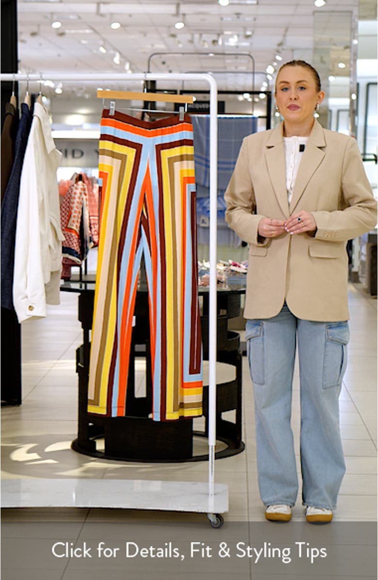Malia Stripe Wide Leg Pants, sales video thumbnail