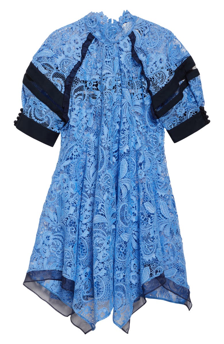 3.1 Phillip Lim Corded Lace Handkerchief Hem Dress, Alternate, color, 