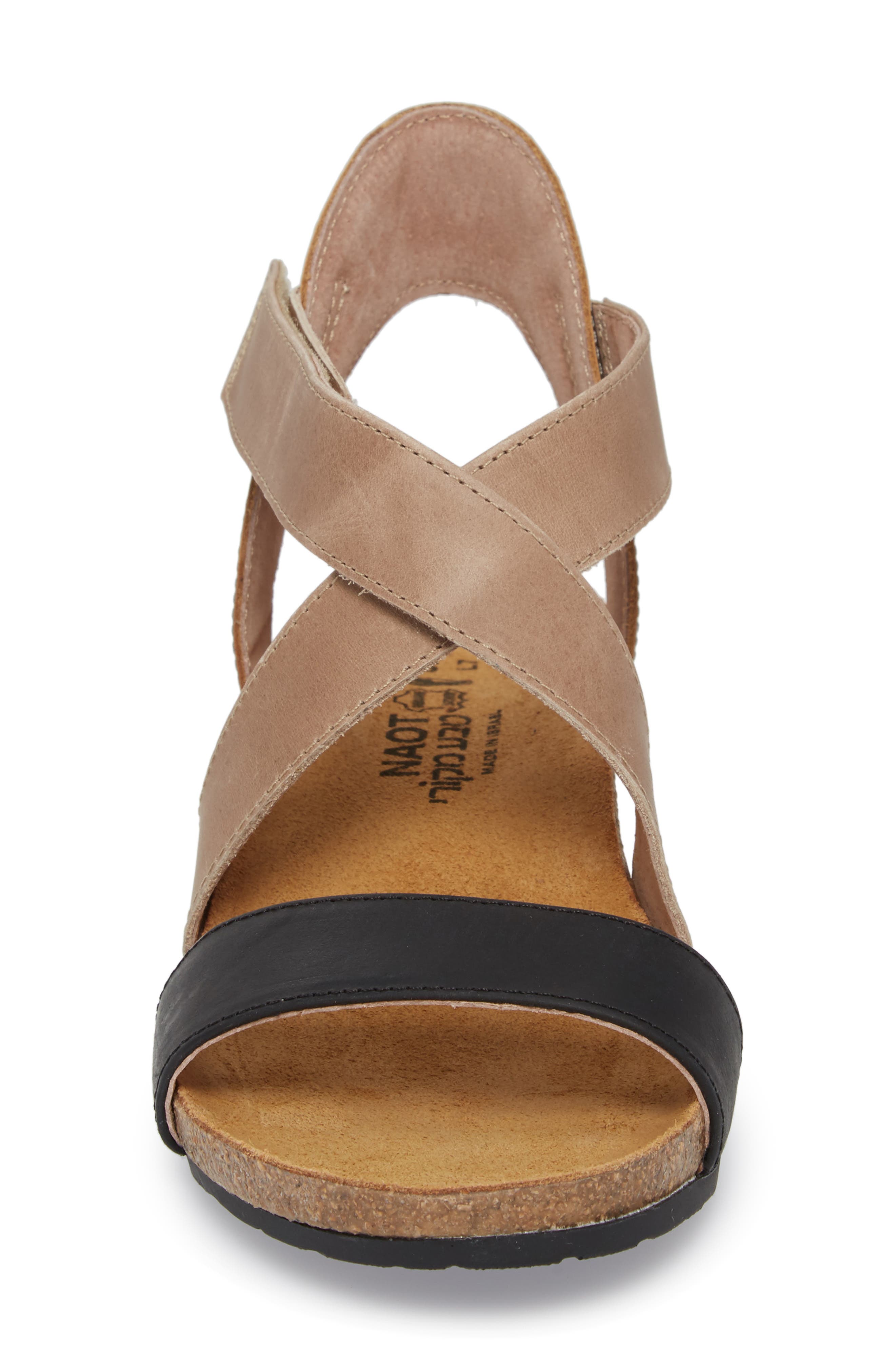 Naot Vixen Wedge Sandal, Alternate, color, 