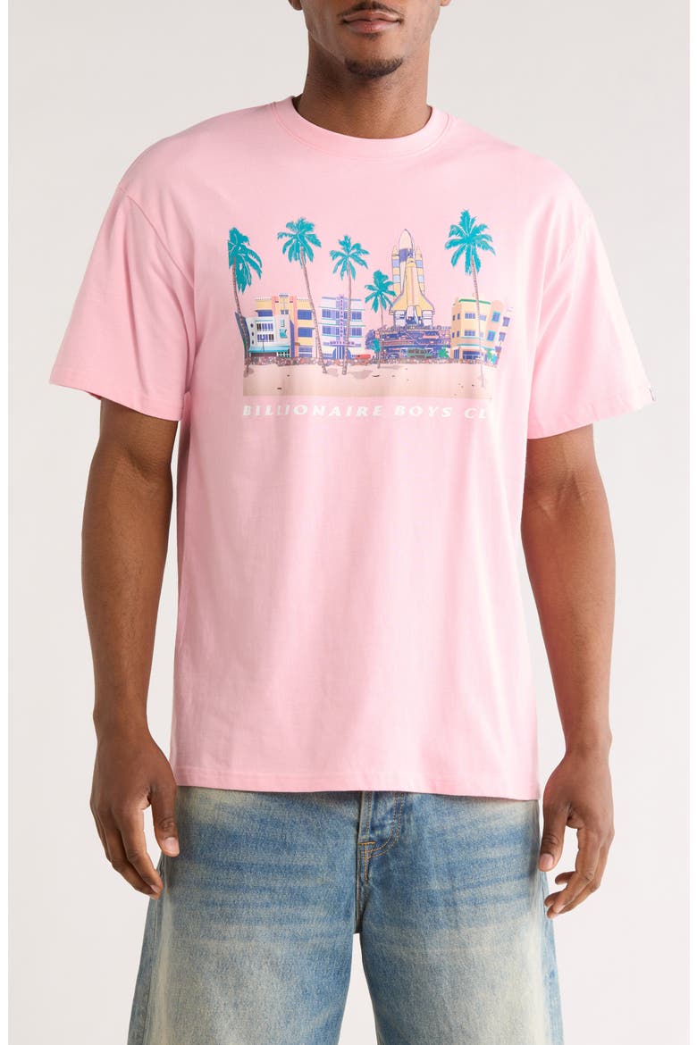 South Beach Graphic T-Shirt, Main, color, CANDY PINK
