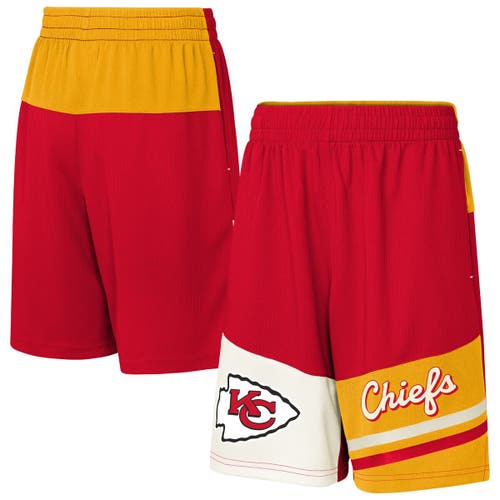 Outerstuff Kids'  Youth Red Kansas City Chiefs Fandemonium Mesh Shorts