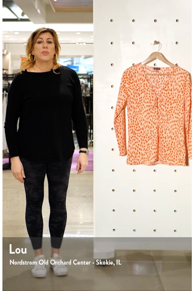 Animal Print Tie Neck Cardigan video