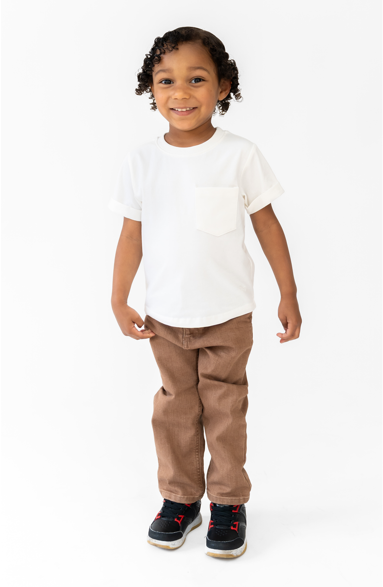 Laree + Co Boxy Kids Tee, Alternate, color, Ivory