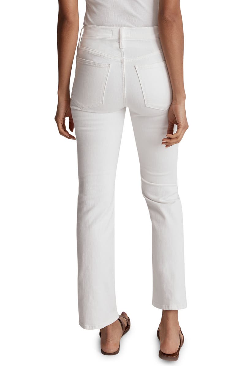 Madewell Kick Out Crop Jeans, Alternate, color, Pure White