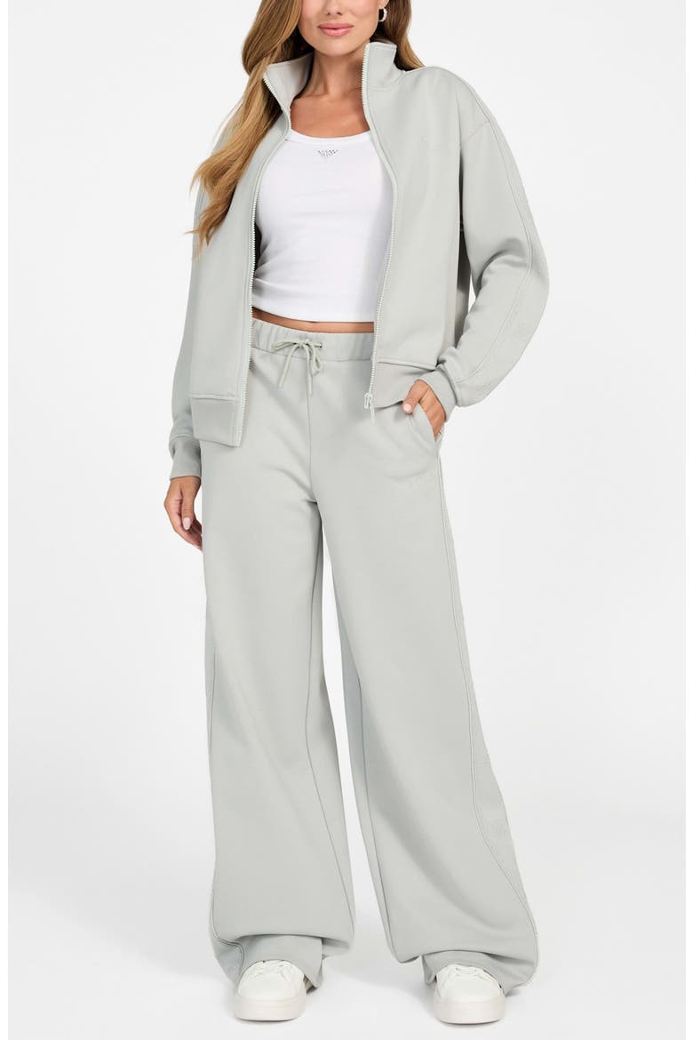 Octavia Wide Leg Sweatpants, Alternate, color, OXFORD
