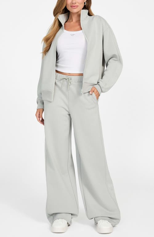 Guess Octavia Wide Leg Sweatpants In Gray