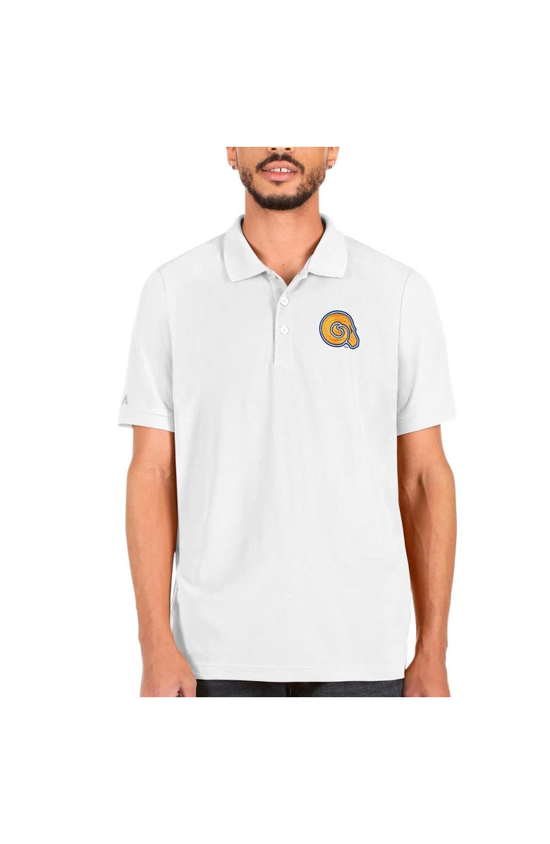 ANTIGUA Men's Antigua White Albany State Golden Rams Legacy Pique Polo, Main, color, 