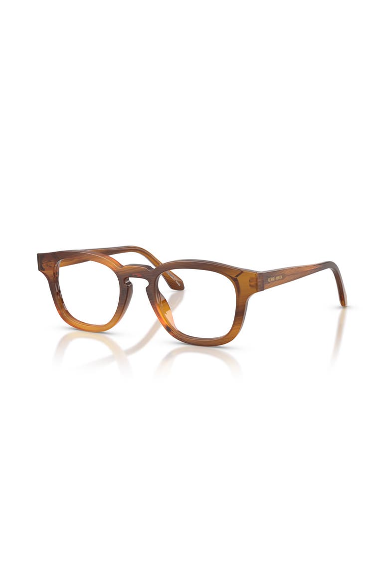 48mm Rectangle optical glasses, Main, color, Tortoise