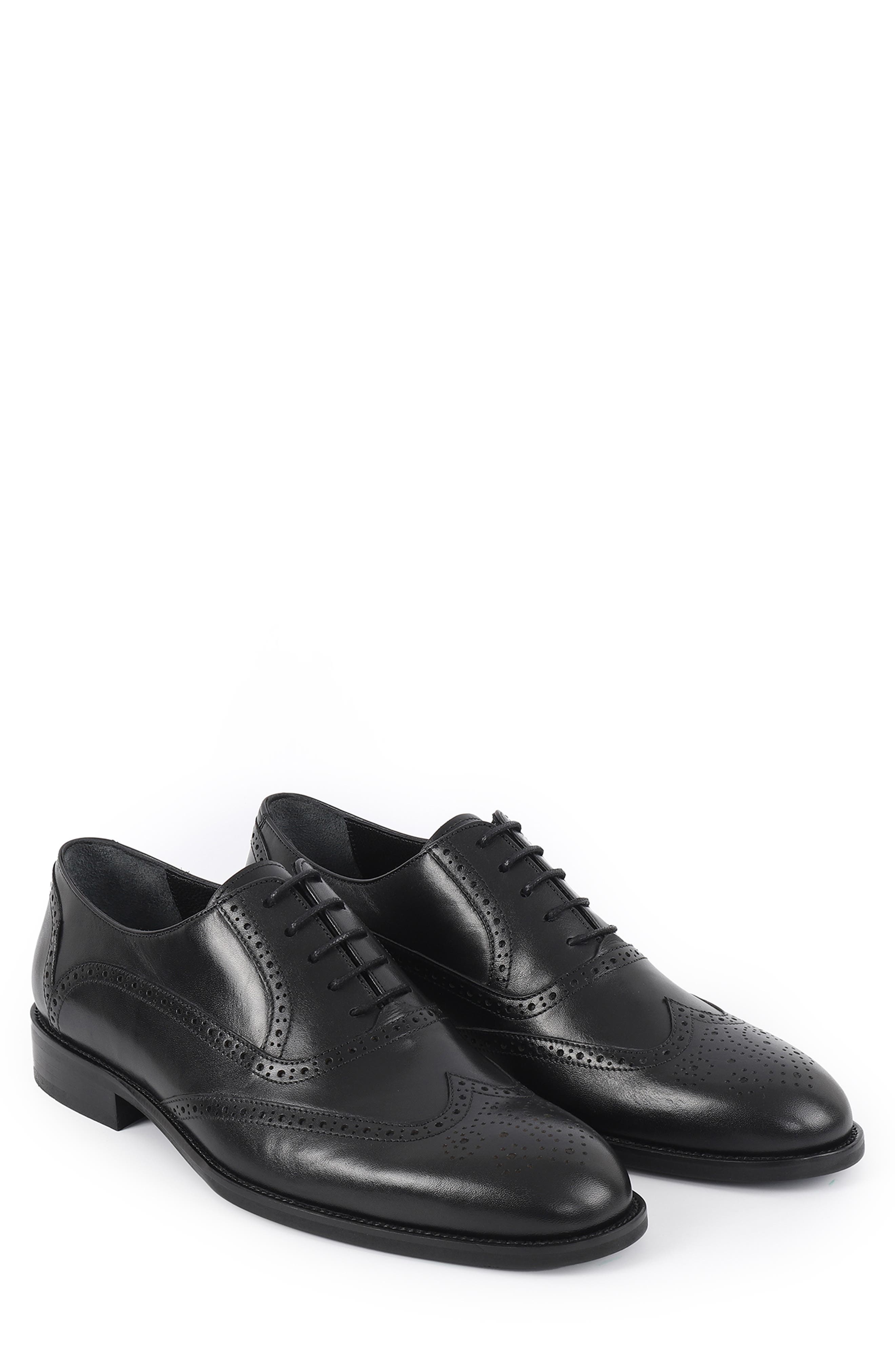 VELLAPAIS Condotti Brogue Oxford, Alternate, color, Black