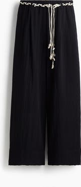 H&M Macramé-belt Trousers