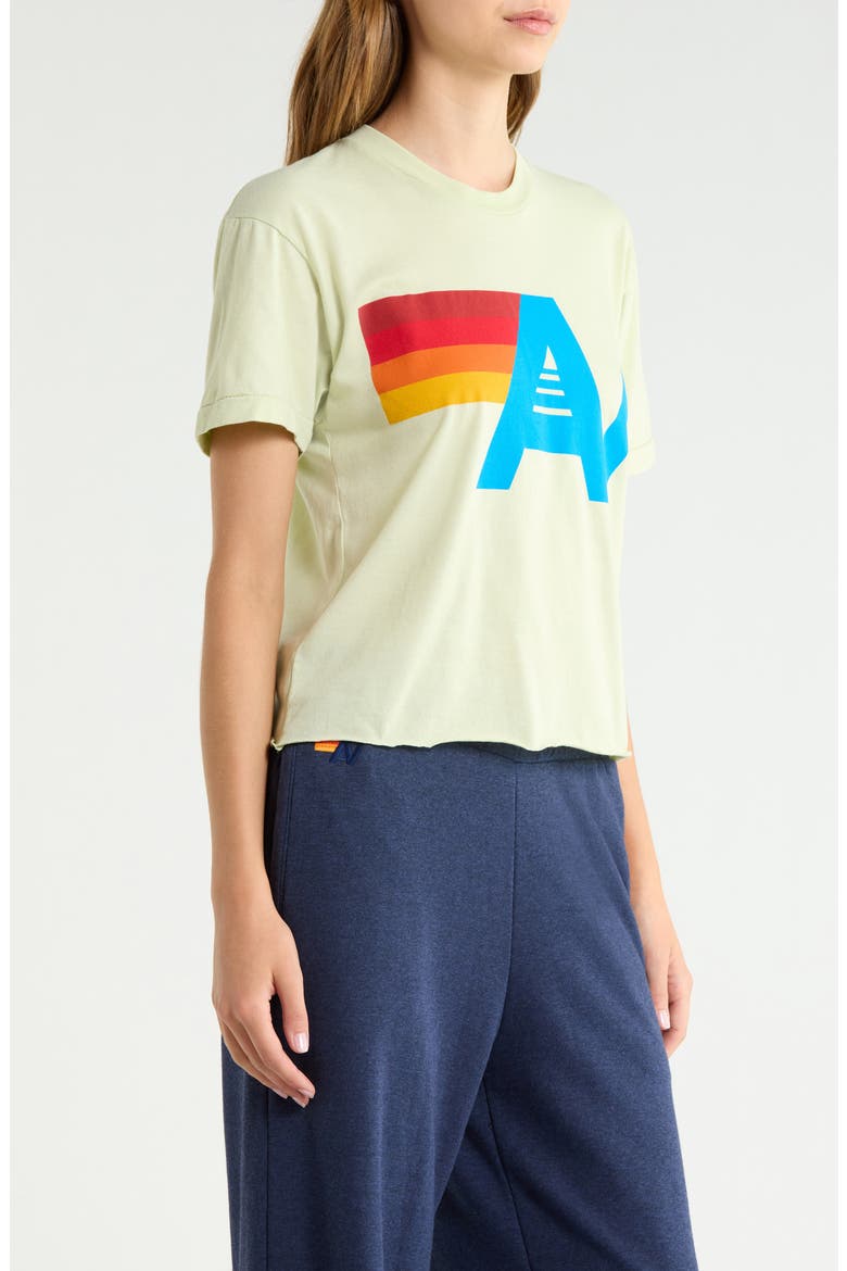 Logo Boyfriend Tee, Alternate, color, LIME CREAM
