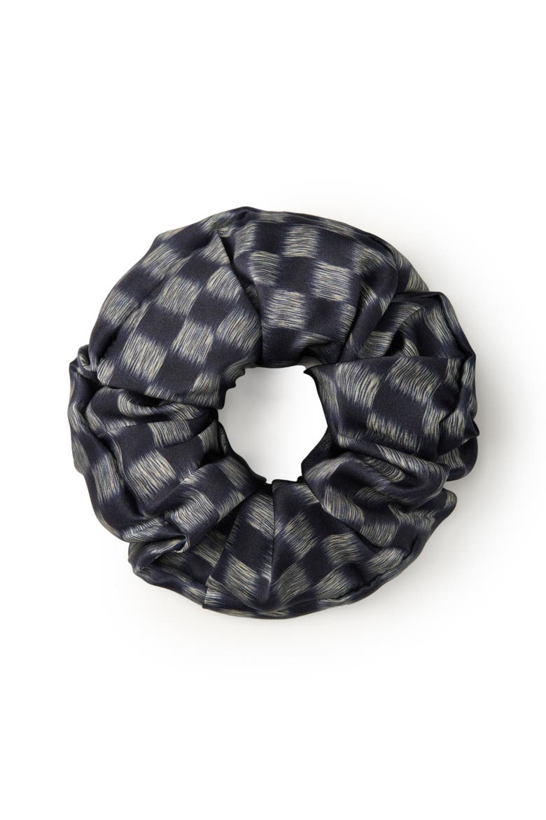 Lunelle Silk Scrunchie, Main, color, Steel Blue