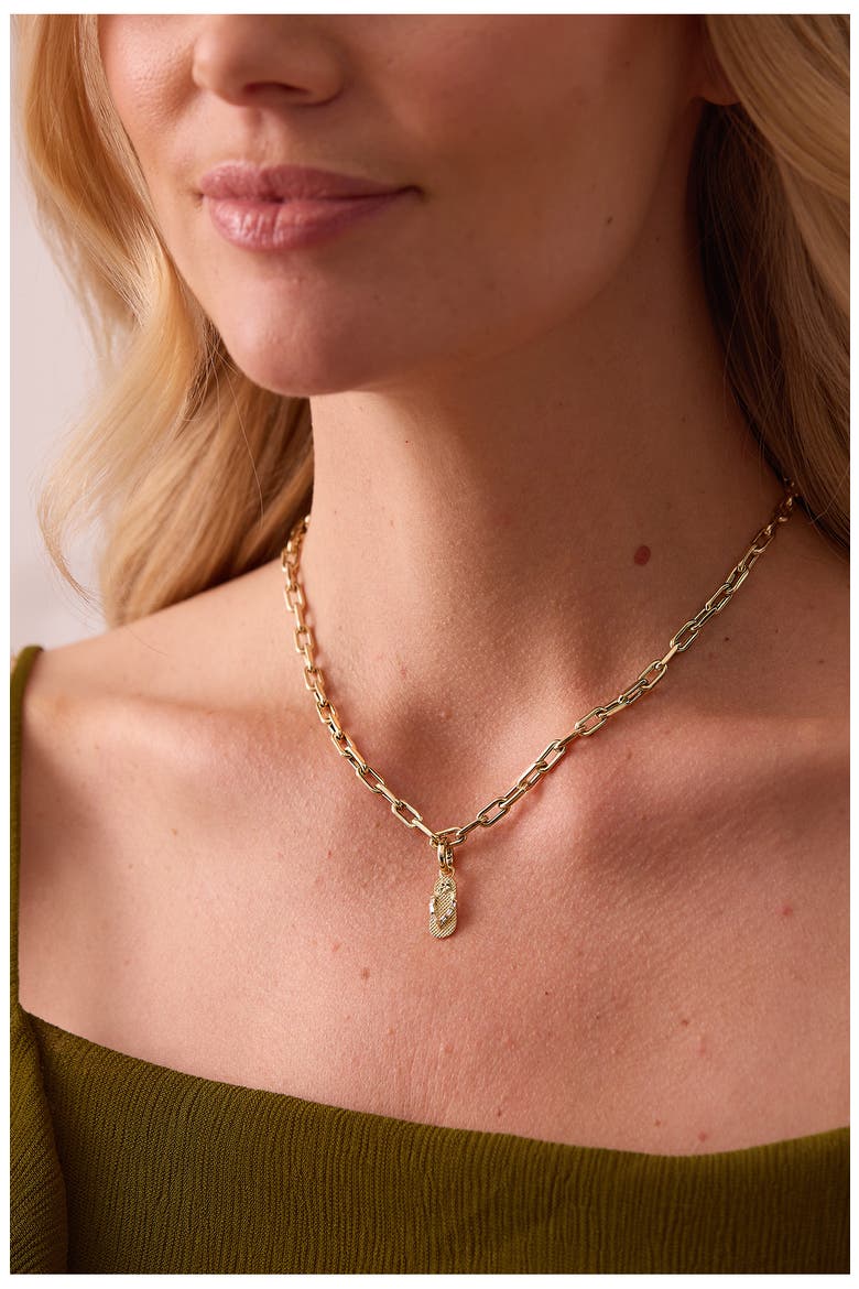 Papua Diamond Flip Flop Charm, Alternate, color, YELLOW GOLD