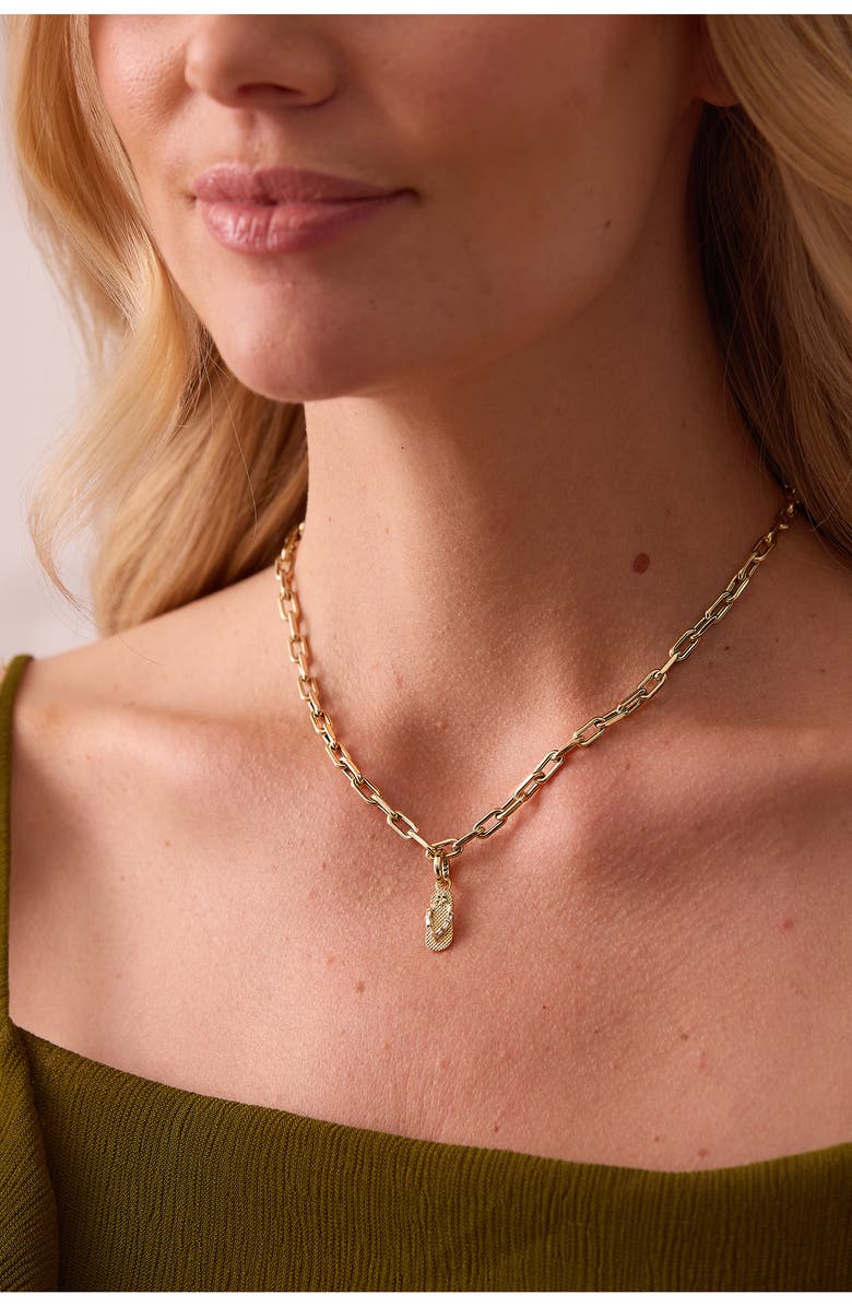 Sara Weinstock Papua Diamond Flip Flop Charm, Alternate, color, Yellow Gold