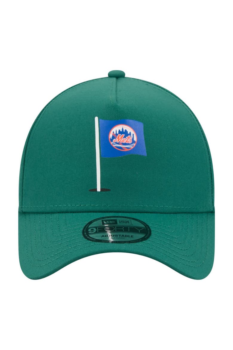 Men's New Era  Green New York Mets Pin Seeker 9FORTY A-Frame Adjustable Hat, Alternate, color, Green