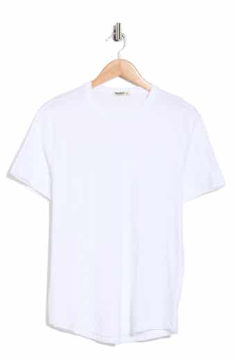 BUCK MASON Pima Cotton Slub Curved Hem T-Shirt
