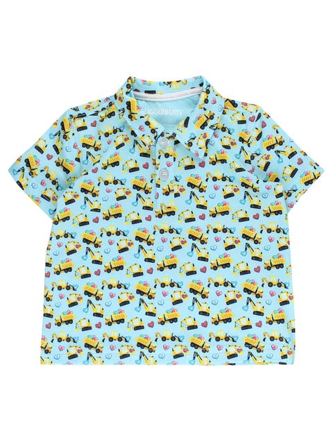 Boys Knit Short Sleeve Performance Polo