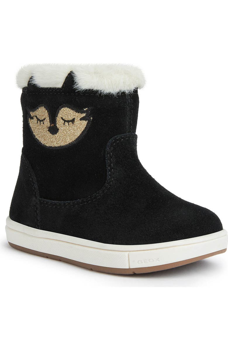 Geox Kids' Trotolla Faux Fur Lined Boot, Main, color,