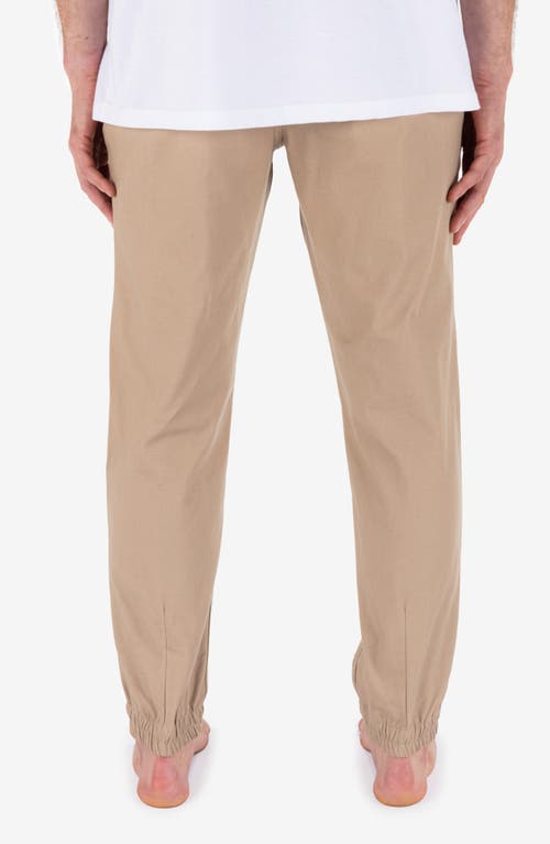 Hurley Icon Stretch Cotton Joggers In Brown