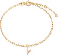 Ana Luisa Gold Charm Letter Bracelet